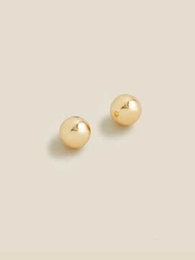 J.Crew NEW Gold Dainty gold-plated ball-stud earrings